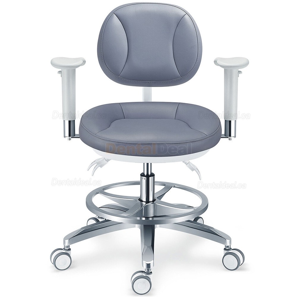 PLST-082-085 Ergonomic Dental Microscope Stool Operator Surgeon Chair with Amrest & Backrest